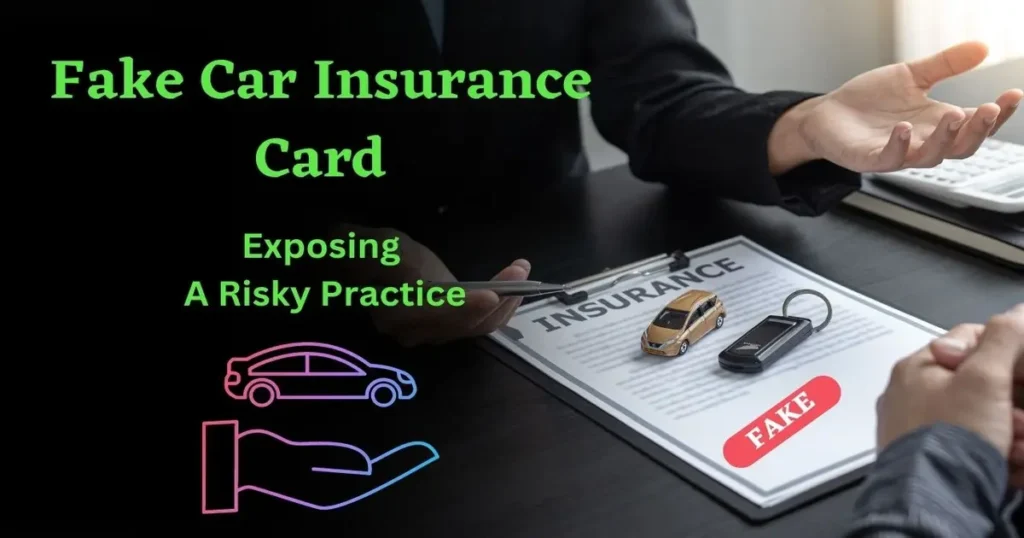 fake car insurance card illustrations